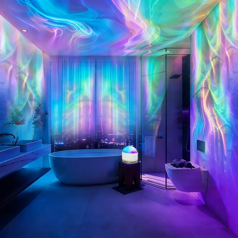 AuraRipple 3D Water Ripple & Ocean Wave Projector Lamp