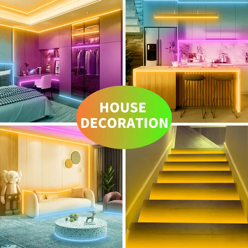 Smart RGB LED Strip Lights | Music Sync & App Remote Control