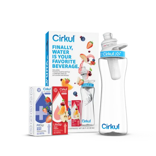 22oz. BPA-Free Plastic Water Bottle Starter Kit