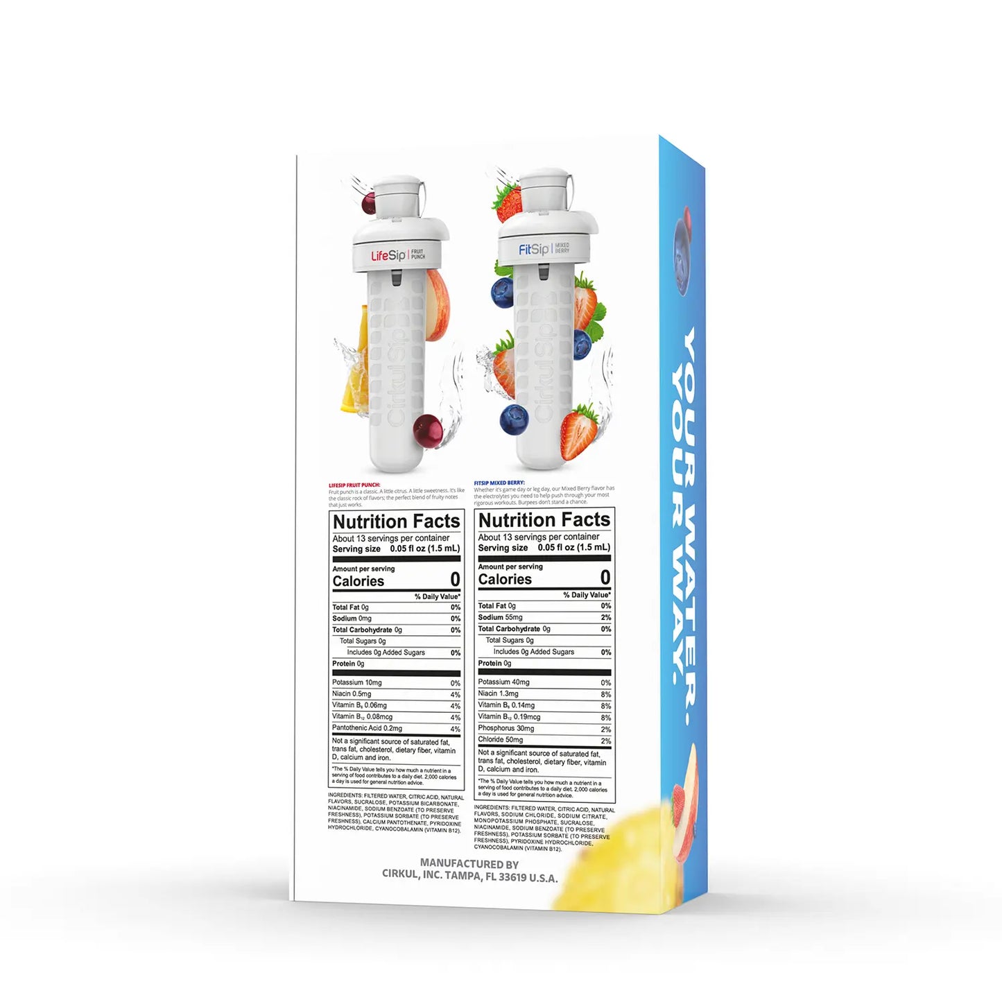 22oz. BPA-Free Plastic Water Bottle Starter Kit