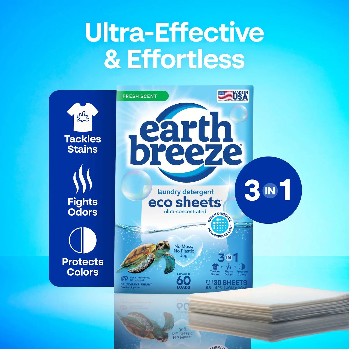 Eco-Friendly Laundry Sheets: Powerful Clean, Zero Waste