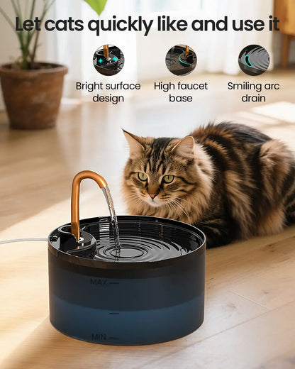 Fresh Flowing Water Cats Naturally Love