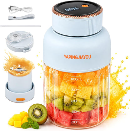 Sky Blue portable blender, 33 oz