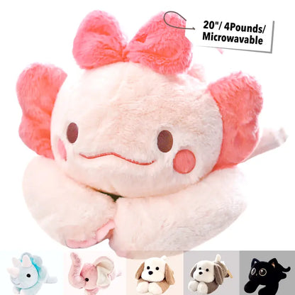 Pink Axolotl weighted plush — 20 inch, 4 lb
