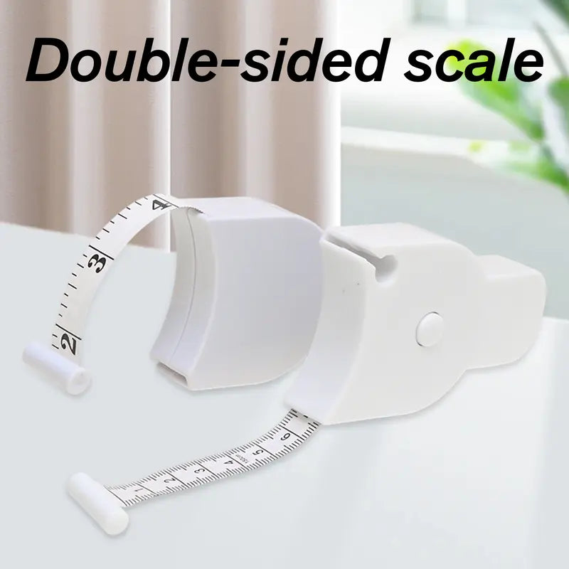 White retractable body measuring tape — original product photo 2