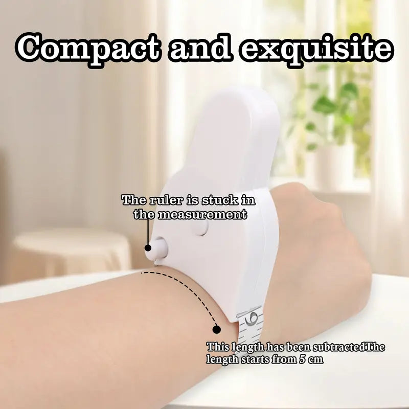 White retractable body measuring tape — original product photo 3