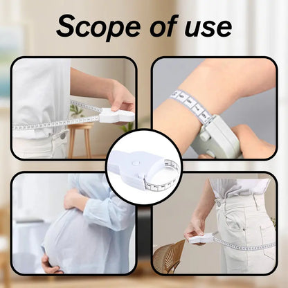 White retractable body measuring tape — original product photo 5