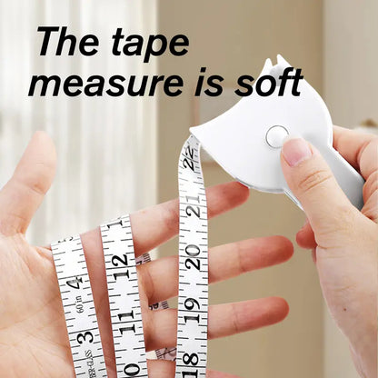 White retractable body measuring tape — original product photo 6