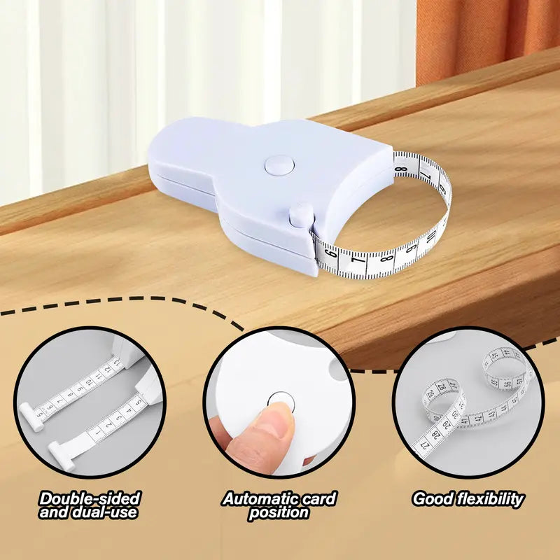 White retractable body measuring tape — original product photo 7
