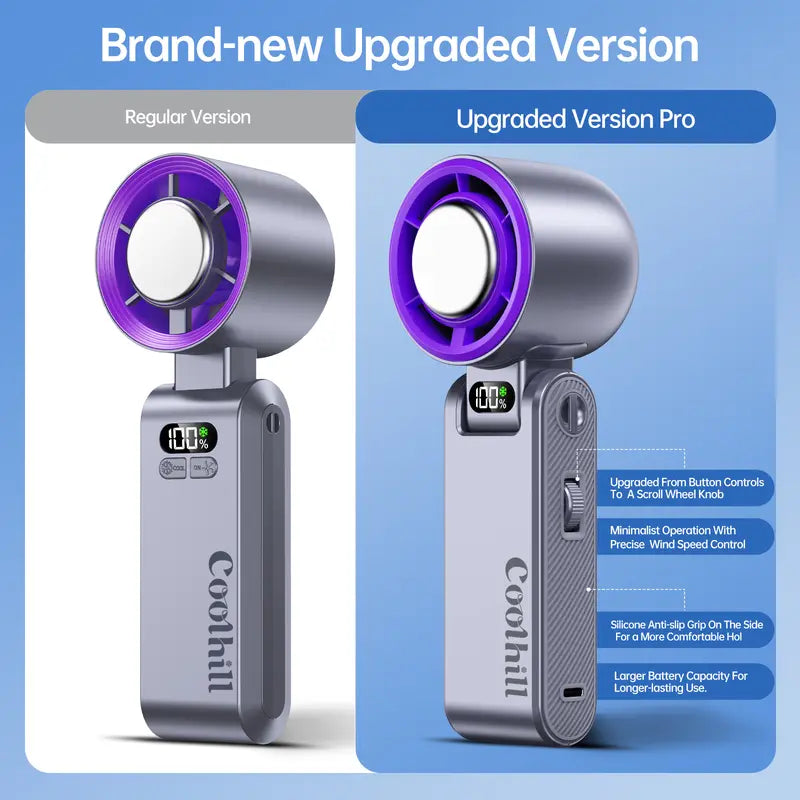 Portable fan Handheld High Speed Fan 199 Adjustable Levels Foldable