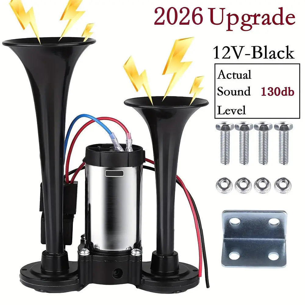 12V 130DB Air Horn Dual Horn