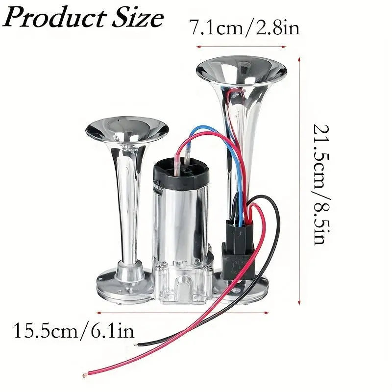 12V 130DB Air Horn Dual Horn