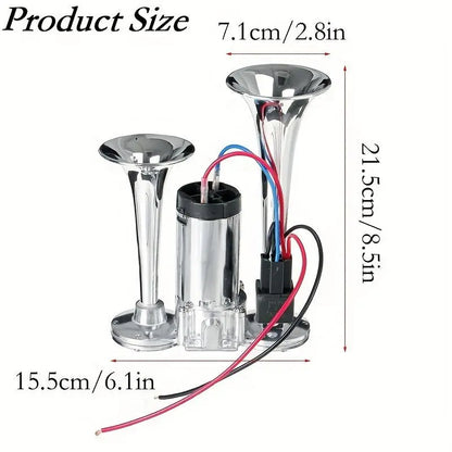 12V 130DB Air Horn Dual Horn