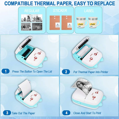 Compact Wireless Photo Printer