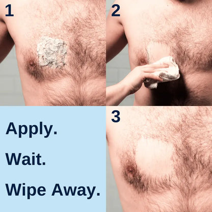 No Hair Crew INTIMATE Hair Removal Cream for Men - Gentle Foam Formula