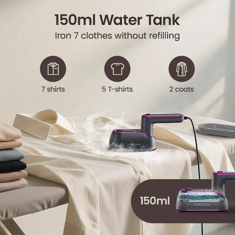 2-in-1 Steam Iron & Clothes Steamer