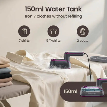 2-in-1 Steam Iron & Clothes Steamer