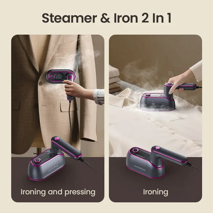 2-in-1 Steam Iron & Clothes Steamer
