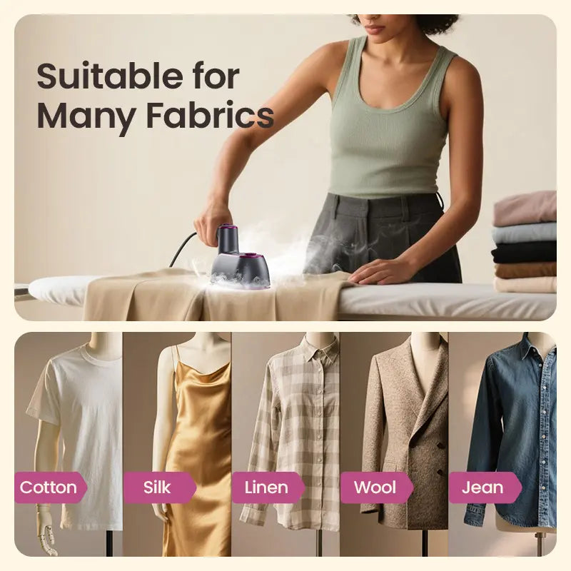 2-in-1 Steam Iron & Clothes Steamer