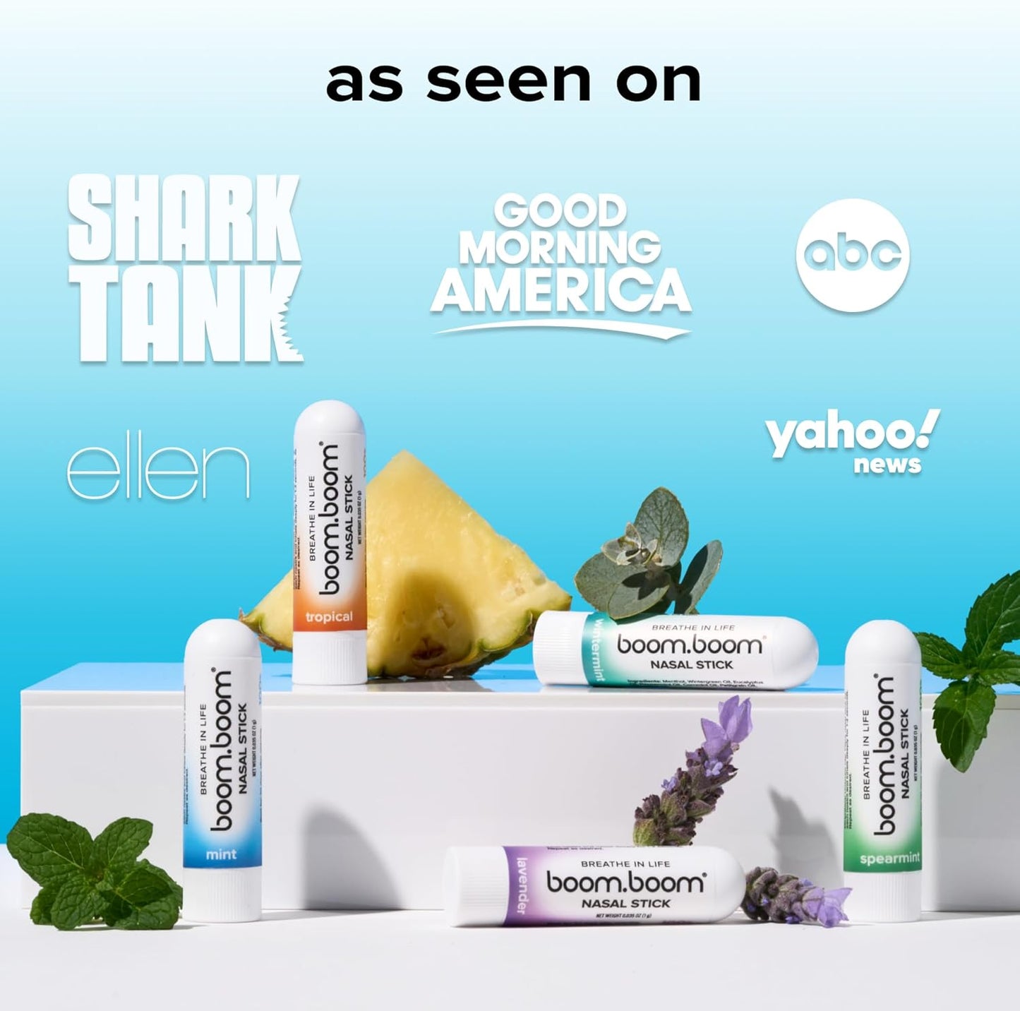 Natural Essential Oil Vapor Inhaler for Instant Nasal Relief & Refreshing Energy