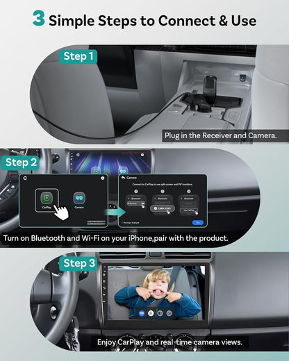 Baby Car Camera &Wireless CarPlay Adapter