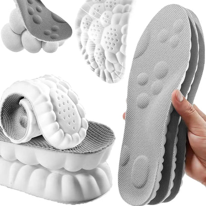4D Shoe Cloud Insoles Soft Memory Foam Orthotic Shoe Inserts Sports Insoles