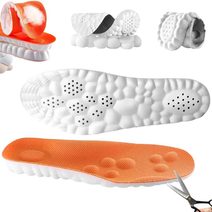 4D Shoe Cloud Insoles Soft Memory Foam Orthotic Shoe Inserts Sports Insoles