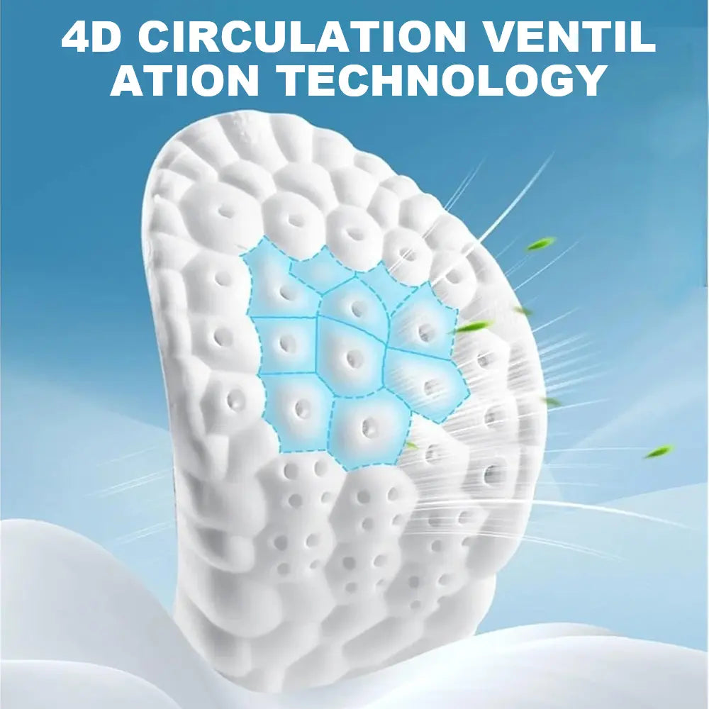 4D Shoe Cloud Insoles Soft Memory Foam Orthotic Shoe Inserts Sports Insoles