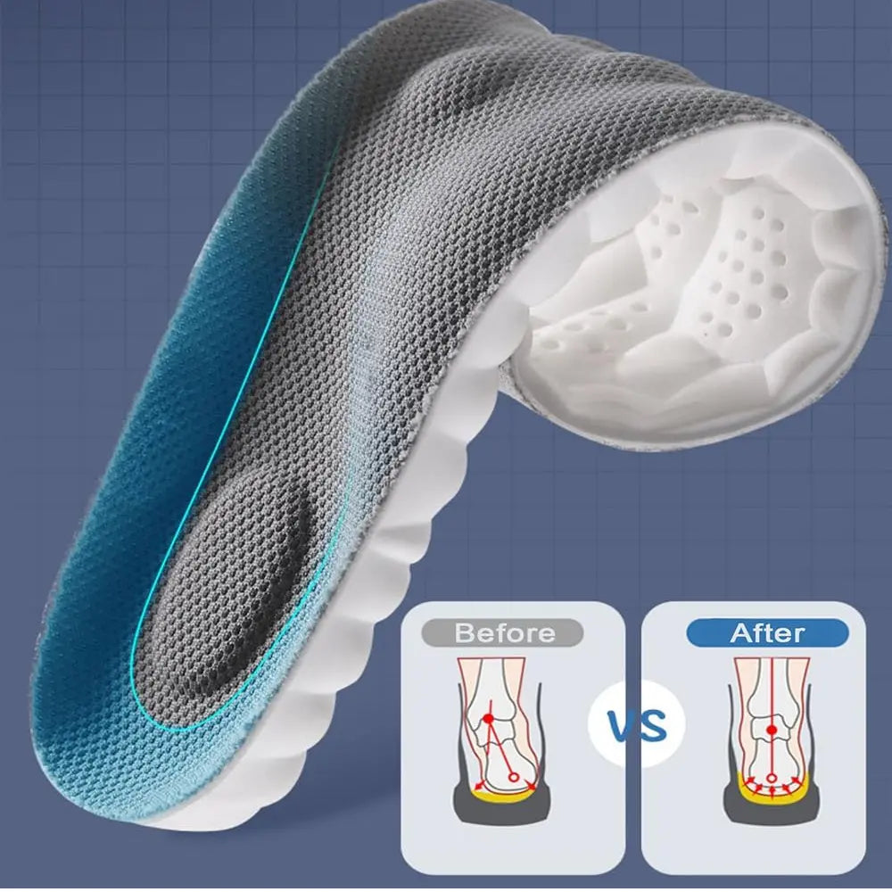 4D Shoe Cloud Insoles Soft Memory Foam Orthotic Shoe Inserts Sports Insoles