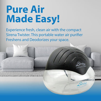 Black The Original Air Purifier Water Filter Air Cleaner For Home Essential Oil Aromatizer