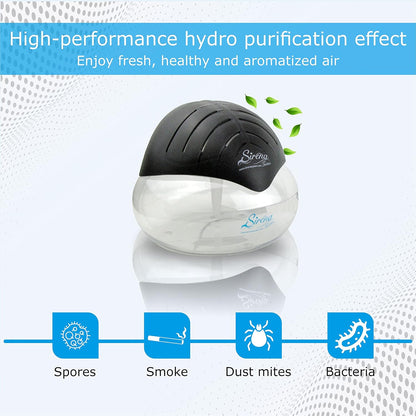 Black The Original Air Purifier Water Filter Air Cleaner For Home Essential Oil Aromatizer