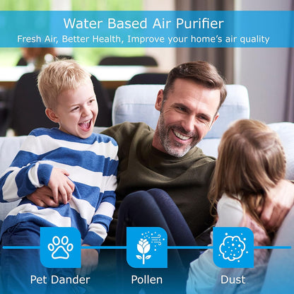 Black The Original Air Purifier Water Filter Air Cleaner For Home Essential Oil Aromatizer