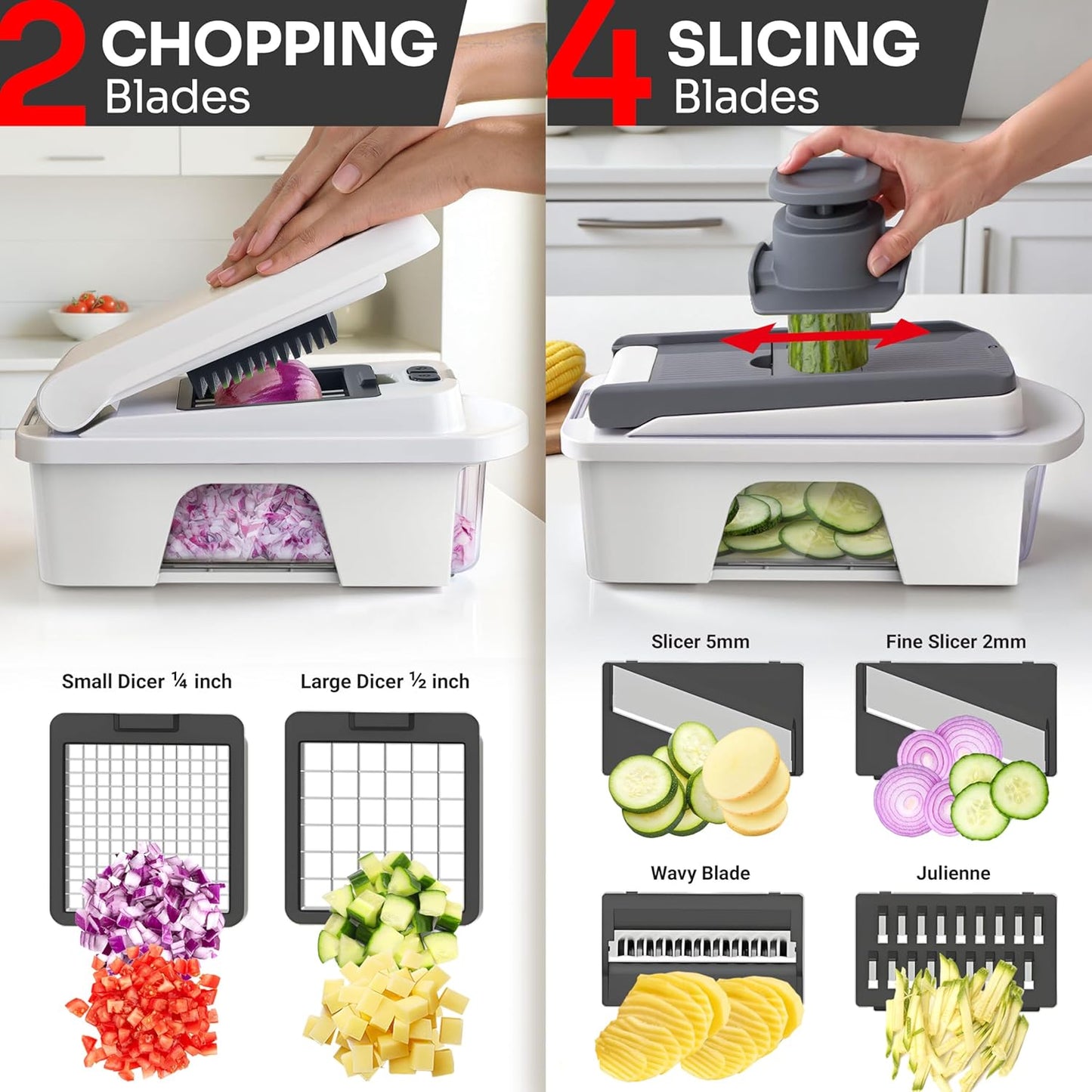 15-in-1 Multifunctional Vegetable Chopper & Prep Station