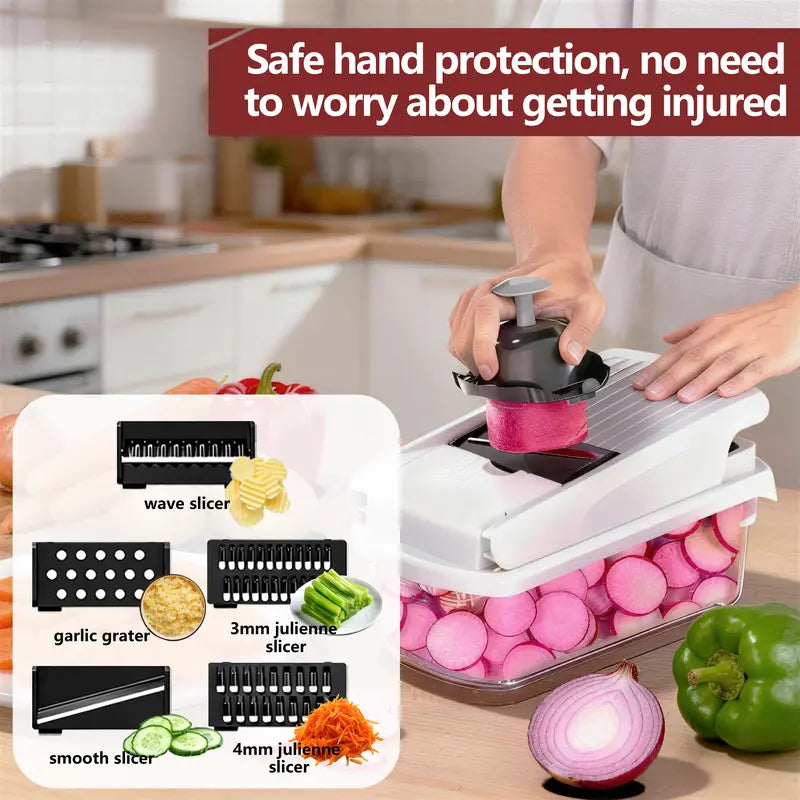 15-in-1 Multifunctional Vegetable Chopper & Prep Station
