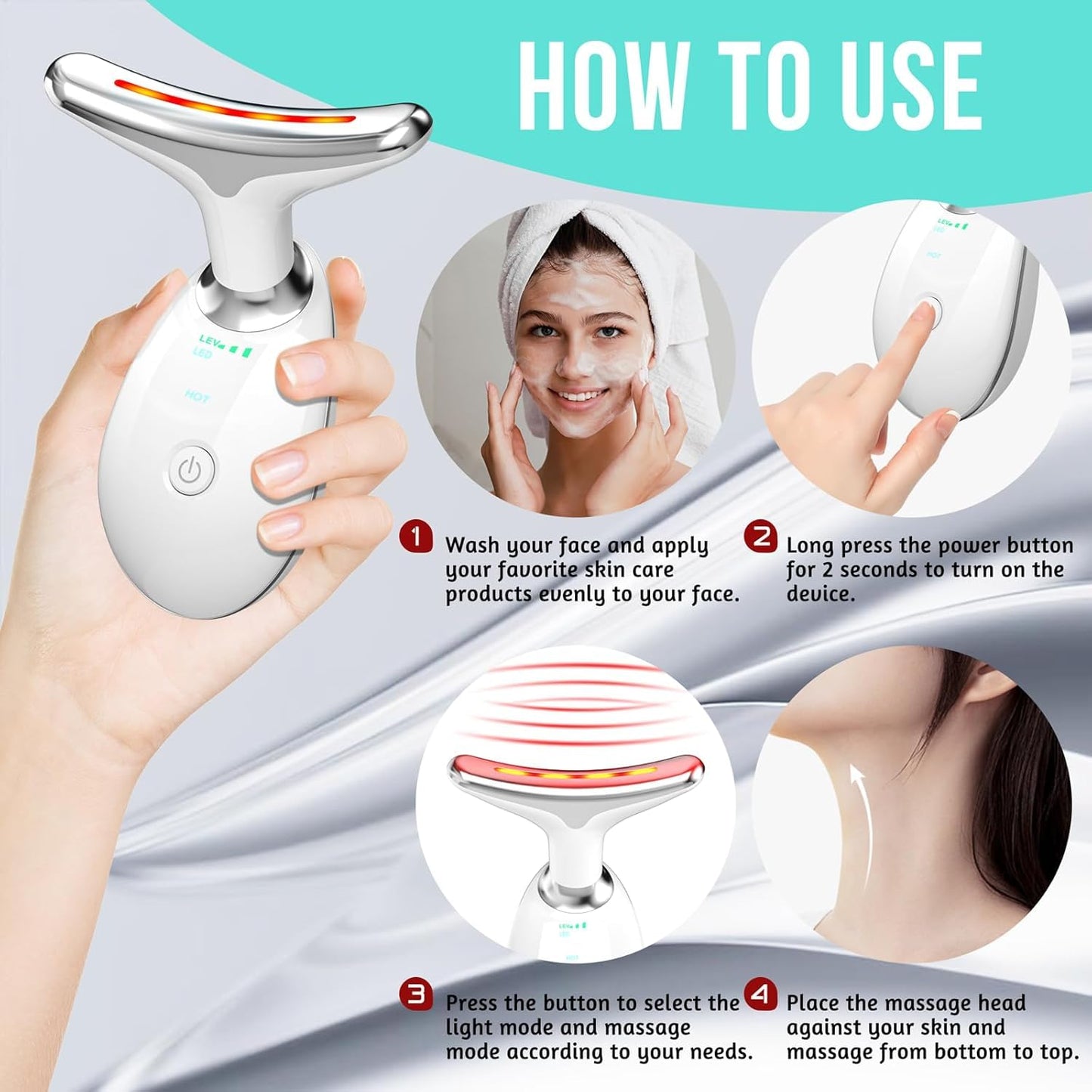 7 Color Facial Massager Tool