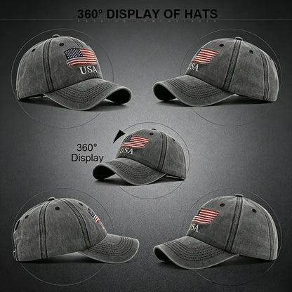 Gray Washed Baseball Caps — Two Two-Cap Packs - source design and use details