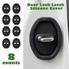 Black Silicone Door-Latch Covers — 10-Piece Set
