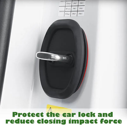 Black Silicone Door-Latch Covers — 10-Piece Set