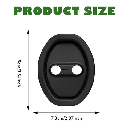 Black Silicone Door-Latch Covers — 10-Piece Set