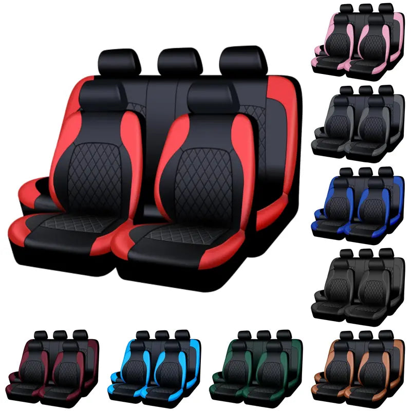 AUTOYOUTH PU Leather Front Seat Cover — 1 Cover