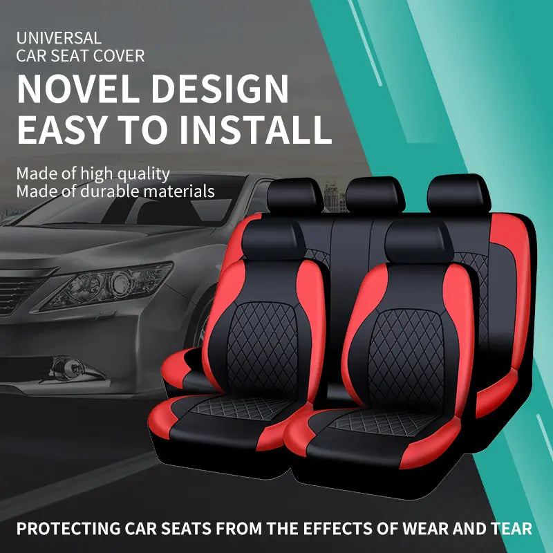 AUTOYOUTH PU Leather Front Seat Cover — 1 Cover