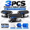 Magnetic Phone and Tablet Mounts — 3-Piece Set