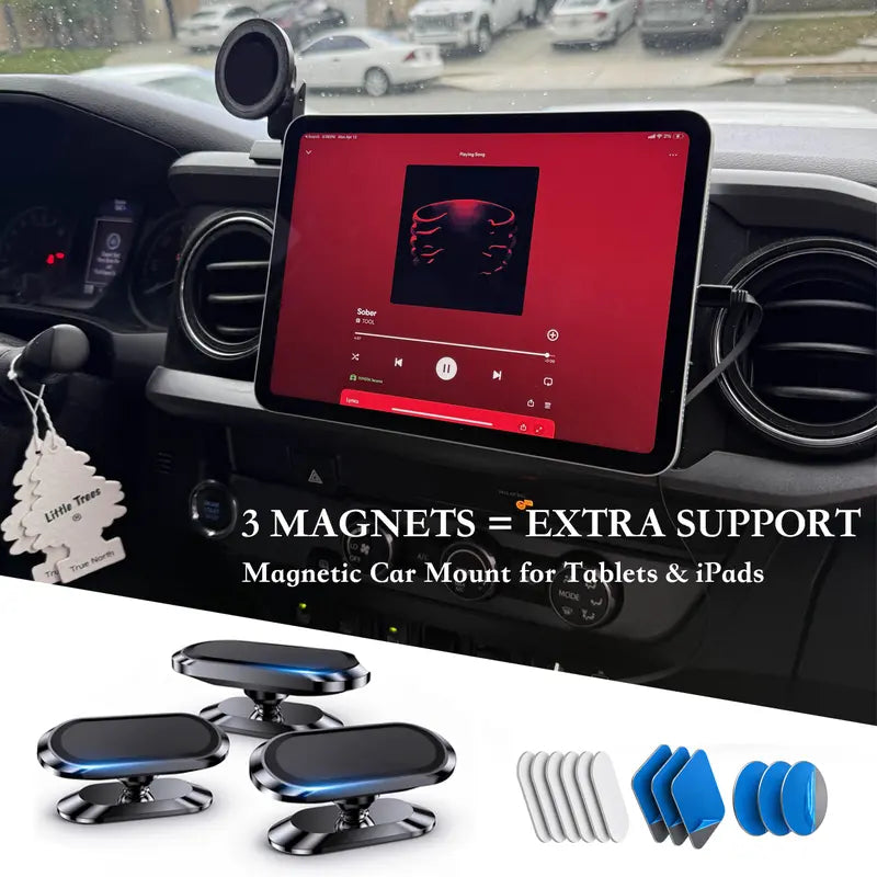 Magnetic Suction Phone and Tablet Mounts — 3-Piece Set