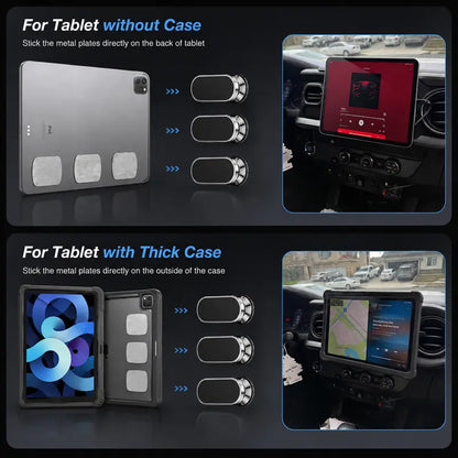 Magnetic Suction Phone and Tablet Mounts — 3-Piece Set