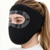 Black Winter Face Cover with Detachable Eye Shield