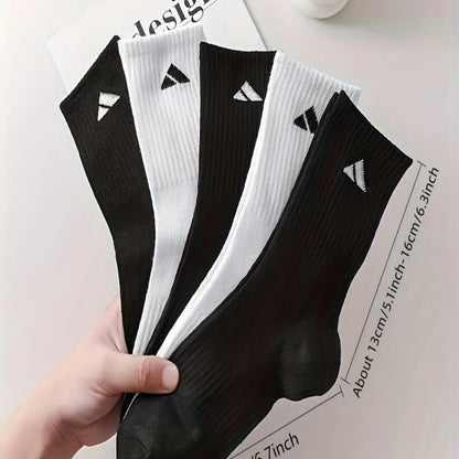 Black or White Crew Sports Socks — Ten Pairs - source design and use details