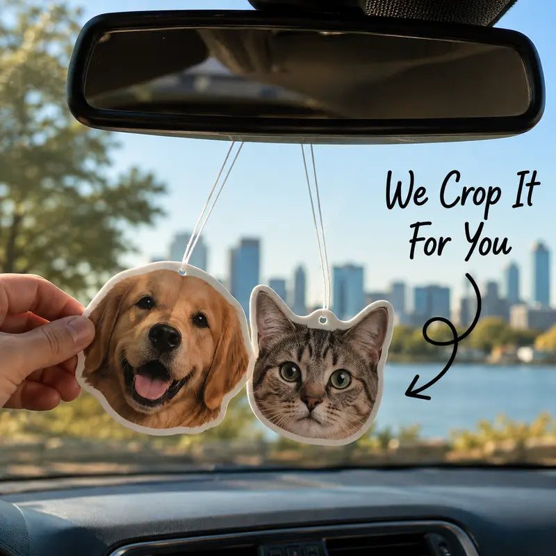 Personalized Photo Car Air Freshener — Email Your Photo