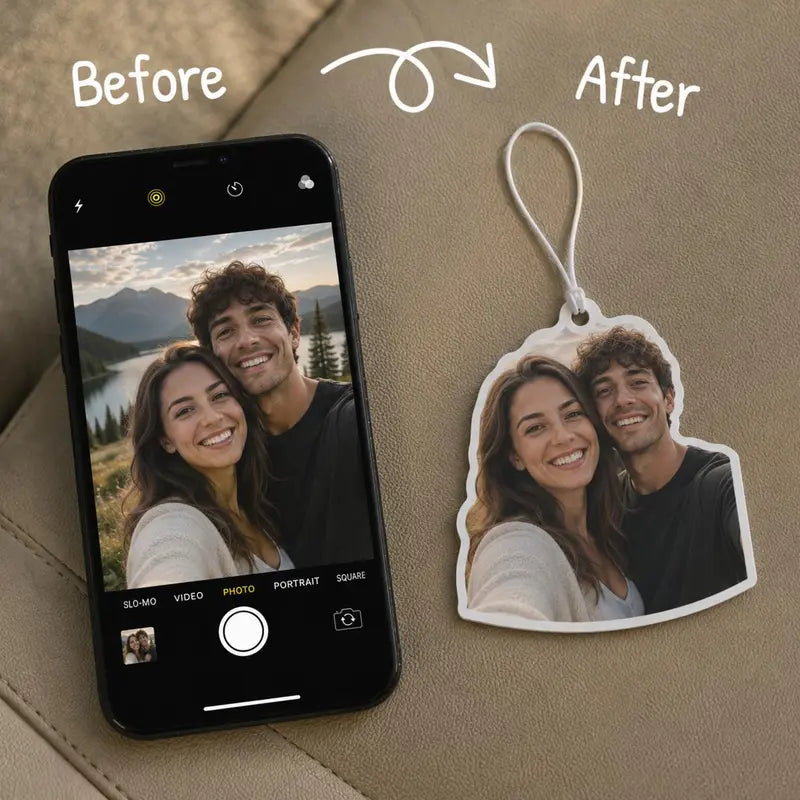 Personalized Photo Car Air Freshener — Email Your Photo