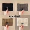 Four Color Wide Knit Ear Warmer Pack