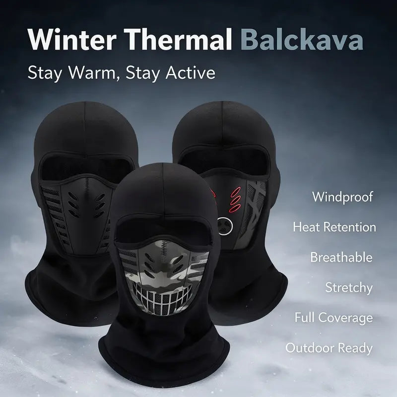 Thermal Fleece Full-Face Winter Balaclava - shared design and use details